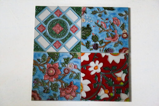 Custom hand painted ceramic tiles